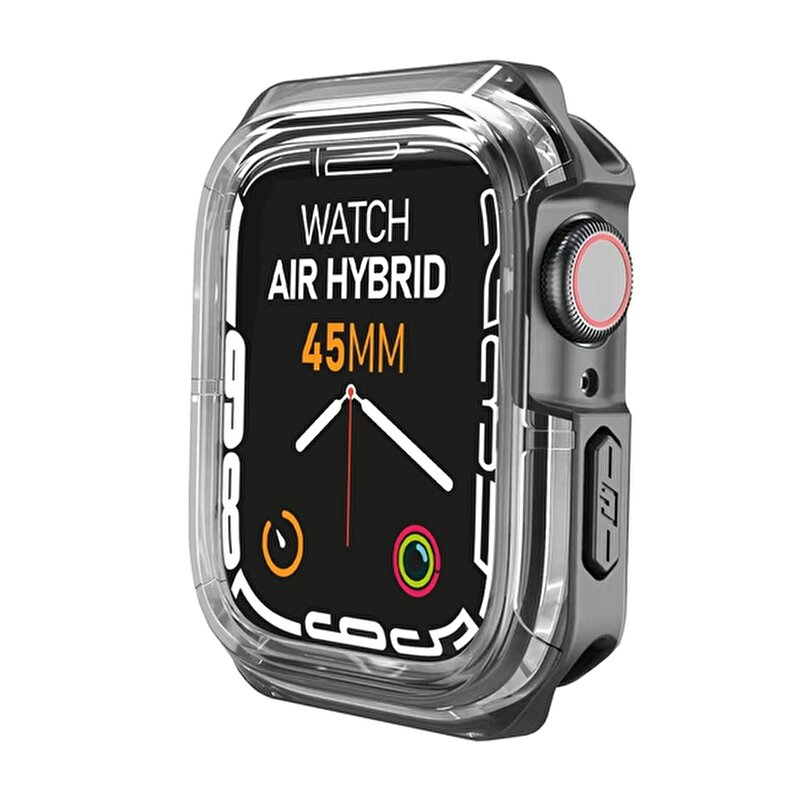 Buff Apple Watch Air Hybrid Kılıf 45mm - Siyah 8683548214416