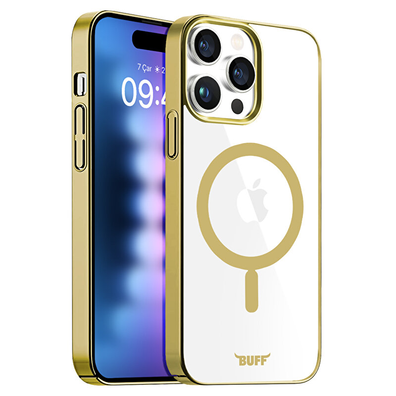 Buff iPhone 15 Pro Max MagSafe Slim Fit Kılıf Gold 8683548217868