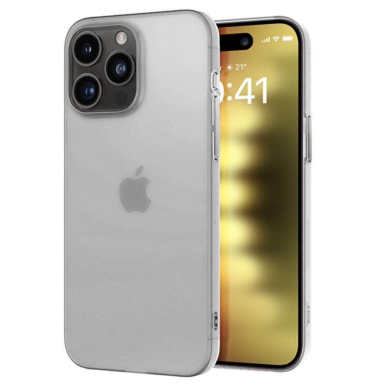 Buff iPhone 15 Pro Slimfy Kılıf White 8683548219046