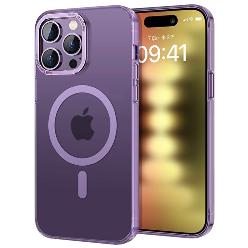 Buff iPhone 15 Pro TaoFit Kılıf - Mor 8683548219176