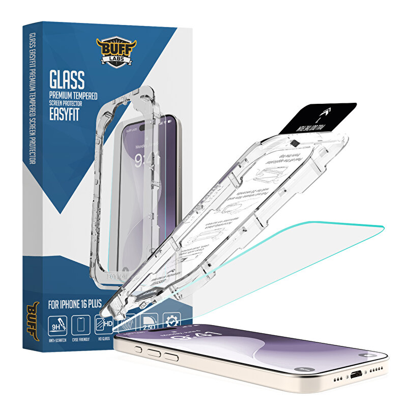 Buff iPhone 16 Plus Glass EasyFit Ekran Koruyucu 8684387701884