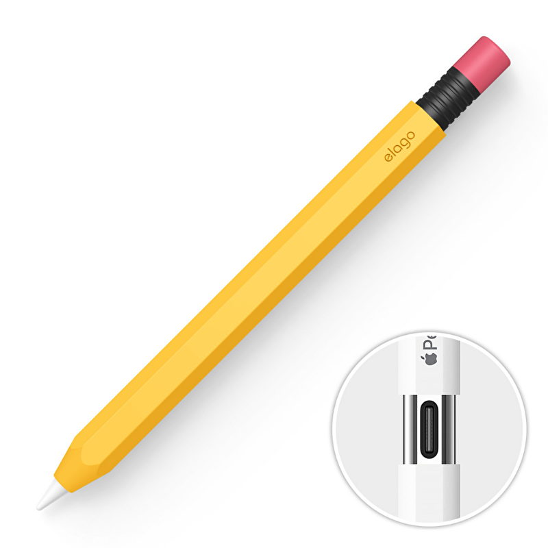 Elago Apple Pencil USB-C Uyumlu Kalem Kılıfı- Sarı 8809919812689