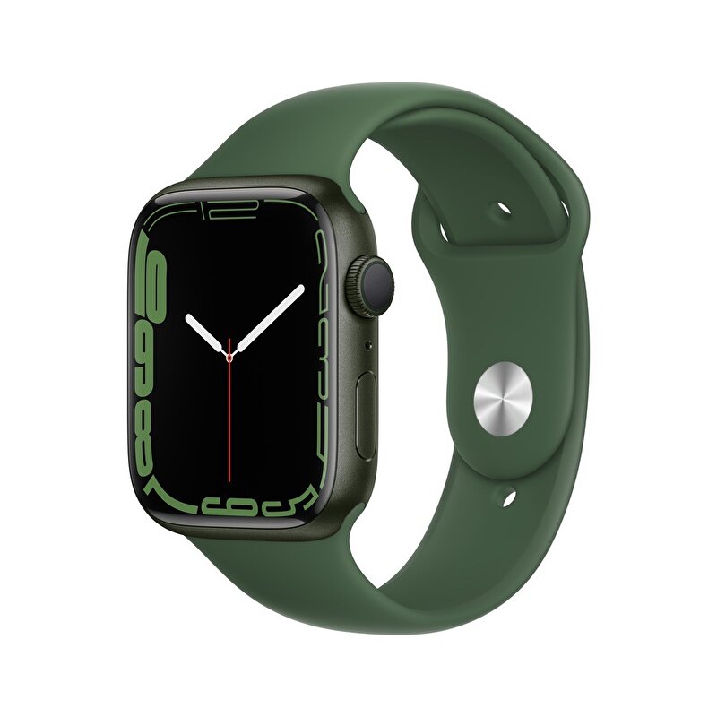 Apple Watch Series 7 GPS, 45mm Yeşil Alüminyum Kasa ve Clover Spor Kordon -  MKN73TU/A MKN73TU/A