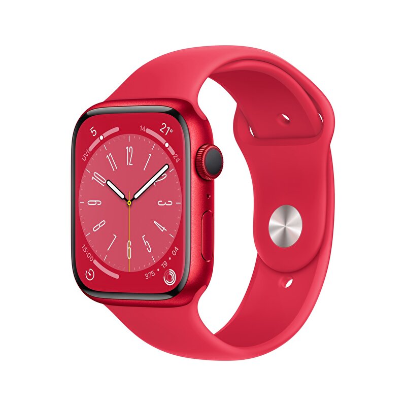 Apple Watch Series 8 GPS 45mm (PRODUCT)RED Alüminyum Kasa (PRODUCT)RED Spor Kordon - MNP43TU/A MNP43TU/A
