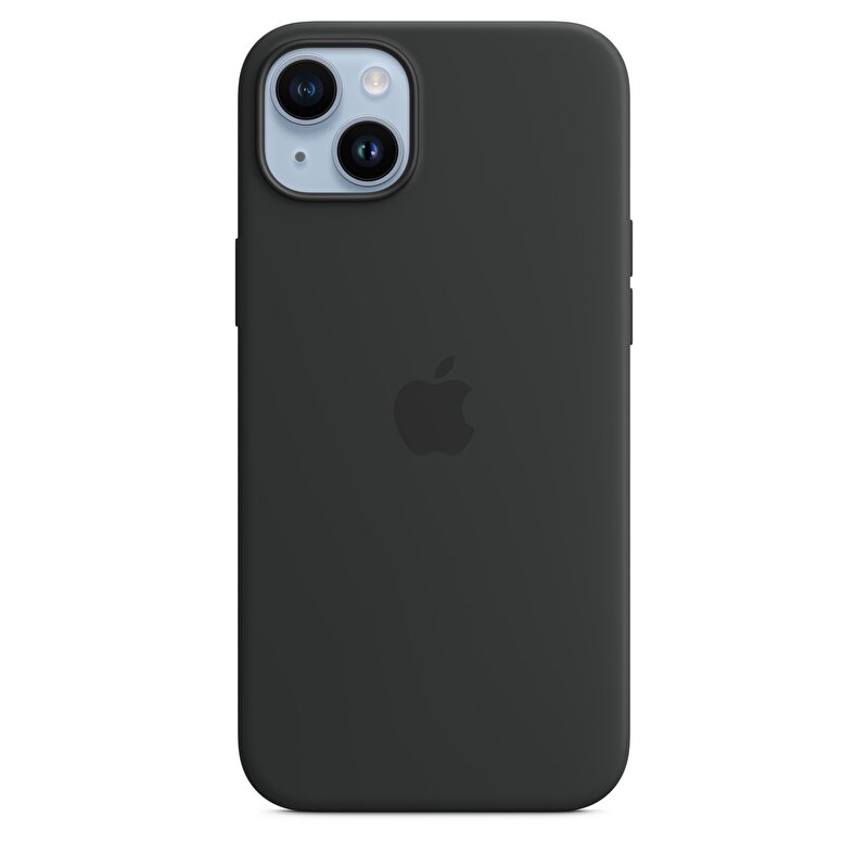iPhone 14 Plus için MagSafe özellikli Silikon Kılıf - Gece Yarısı