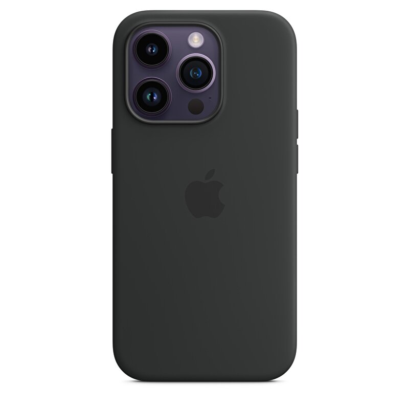 iPhone 14 Pro için MagSafe özellikli Silikon Kılıf - Gece Yarısı