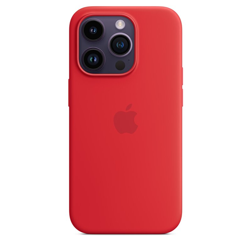 iPhone 14 Pro için MagSafe özellikli Silikon Kılıf - (PRODUCT)RED MPTG3ZM/A