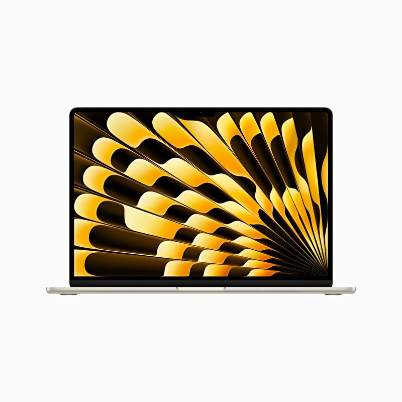 15 inç MacBook Air M2 çip 8 Çekirdekli CPU ve 10 çekirdekli GPU 256GB - Yıldız Işığı MQKU3TU/A
