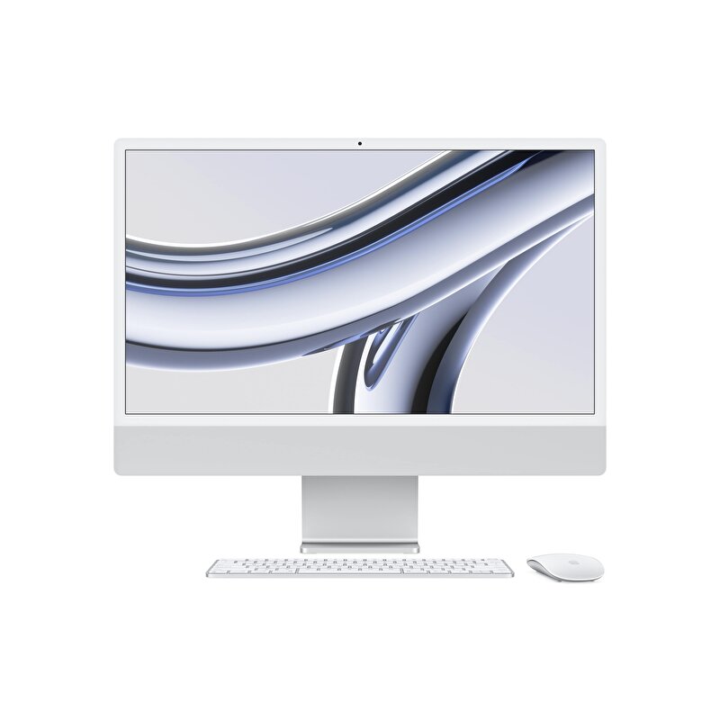 iMac 24 inc 4.5K M3 8CPU 10GPU 8GB 512GB Gümüş MQRK3TU/A MQRK3TU/A