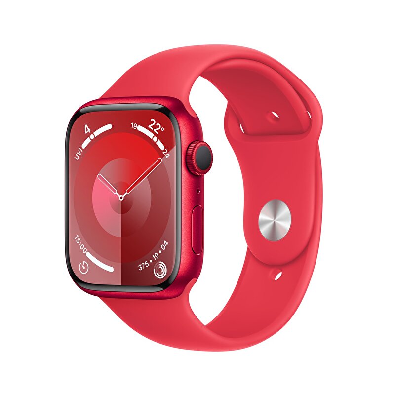 Apple Watch Series 9 GPS 45mm (PRODUCT)RED Alüminyum Kasa ve (PRODUCT)RED Spor Kordon - S/M - MRXJ3TU/A MRXJ3TU/A