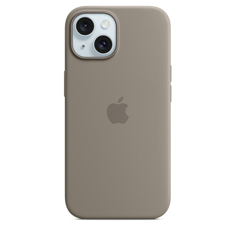 Apple iPhone 15 için MagSafe özellikli Silikon Kılıf - Kil Rengi MT0Q3ZM/A