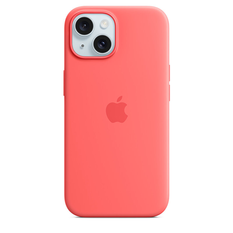 Apple iPhone 15 için MagSafe özellikli Silikon Kılıf - Guava MT0V3ZM/A