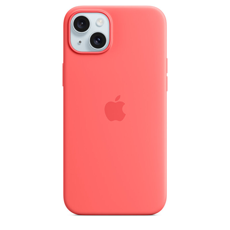 Apple iPhone 15 Plus için MagSafe özellikli Silikon Kılıf - Guava MT163ZM/A