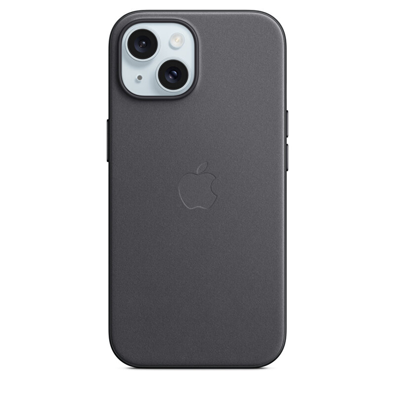 Apple iPhone 15 için MagSafe özellikli Mikro Dokuma Kılıf - Siyah MT393ZM/A