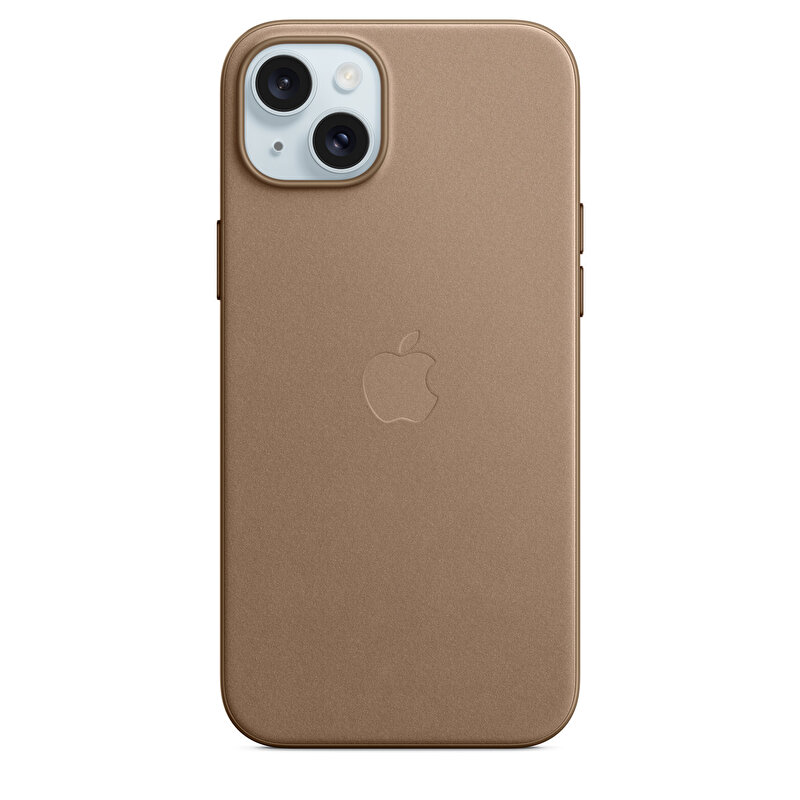 Apple iPhone 15 Plus için MagSafe özellikli Mikro Dokuma Kılıf - Vizon Grisi MT473ZM/A