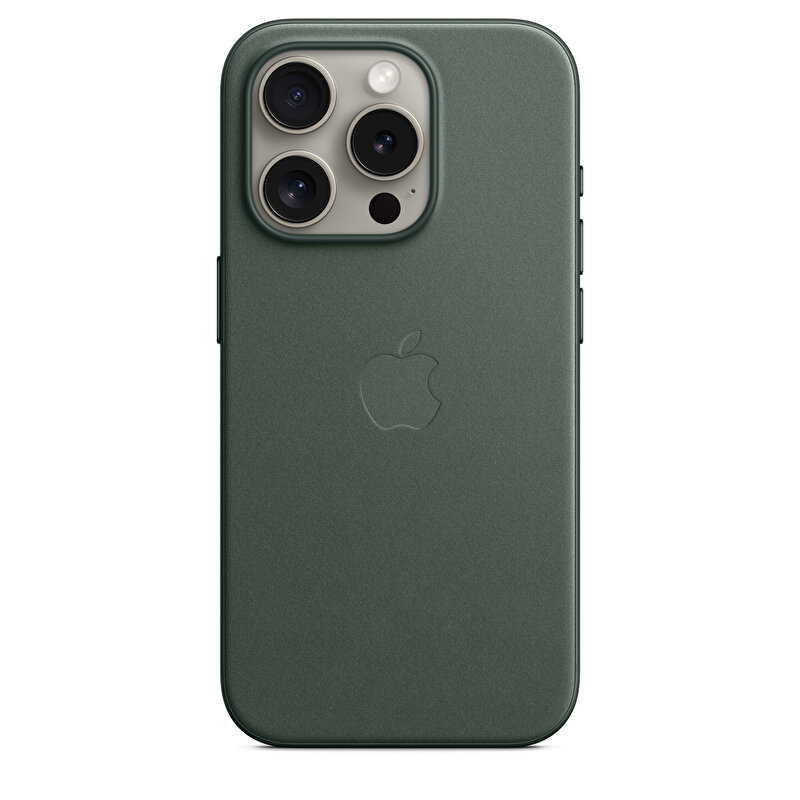 Apple iPhone 15 Pro için MagSafe özellikli Mikro Dokuma Kılıf - Kermes Meşesi MT4U3ZM/A