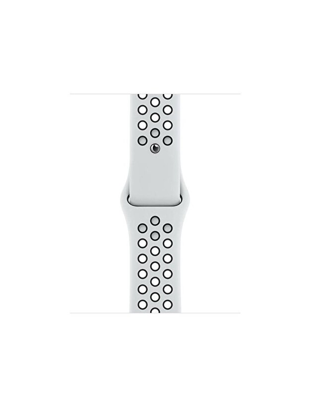 Apple Watch 40 mm Saf Platin/Siyah Nike Spor Kordon MTMQ2ZM/A