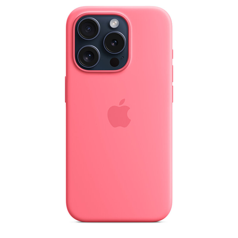 iPhone 15 Pro için MagSafe özellikli Silikon Kılıf - Pembe - MWNJ3ZM/A MWNJ3ZM/A