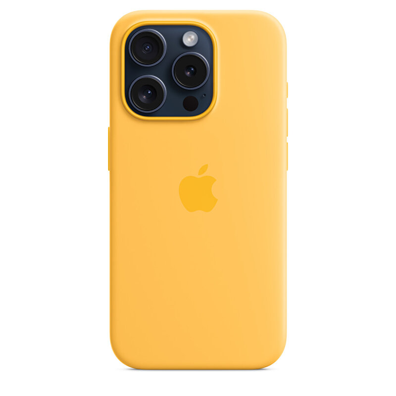 iPhone 15 Pro için MagSafe özellikli Silikon Kılıf - Gün Işığı - MWNK3ZM/A MWNK3ZM/A